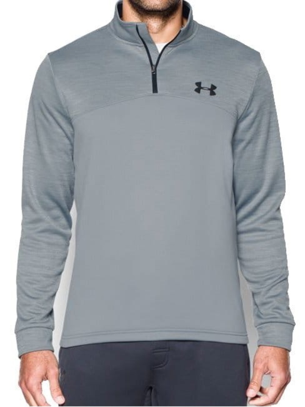 Under Armour Men’s Light Gray Quarter-Zip Performance Pullover Size S